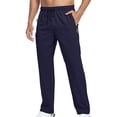 thumbnail image 3 of Mens Sweatpants with Zipper Pockets Quick Dry Athletic Pants for Workout Running Gym Track Casual Wear | Zenithor,Purple 2XL, 3 of 6