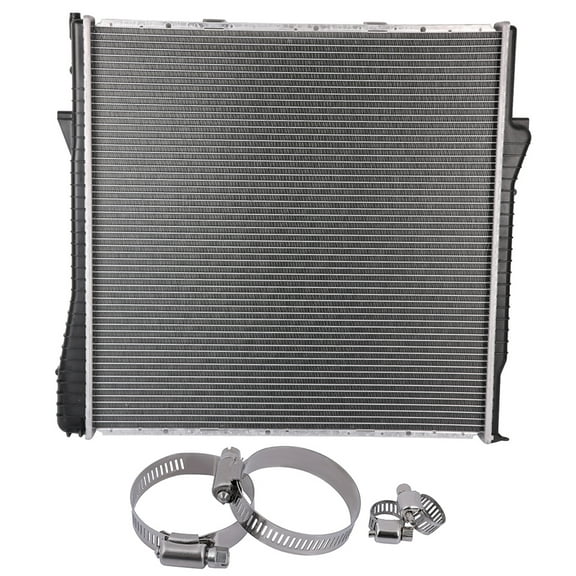 Replacement for 2001 2002 2003 2004 2005 2006 for BMW X5 Sport Utility 3.0i CCIYU Plastic Aluminum Radiator and Oil Hose Clamps