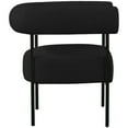 thumbnail image 6 of Meridian Furniture Blake Black Boucle Fabric Accent Chair, 6 of 8