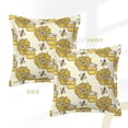 thumbnail image 3 of Bingfone Decorative Pillow Covers 18"X18" Cartoon Honey Pot Bee Sunflower Couch Pillow Cases Modern Farmhouse Covers For Couch Sofa Bed, 3 of 9