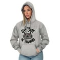 thumbnail image 4 of Crazy Cat Lady in Training Funny Cute Hoodie Sweatshirt Women Brisco Brands L, 4 of 6
