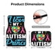 thumbnail image 5 of Fotbe I Love My Autism Juego de 4 Tapetes para Auto con Estampado – Alfombrillas de Goma Reforzada, Diseño Antideslizante, Protección para Todo el Año – Vehículos, Autos, Camionetas y SUVs, 5 of 7