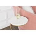 thumbnail image 3 of Powell Rian Spiral Drink Table With White Marble Finish D1323A20W, 3 of 7