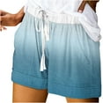 thumbnail image 2 of aidice Womens Summer Shorts Going out Shorts Drawstring Elastic Waisted Shorts with Pockets Loose Fitting Gradual Lightweight Shorts, 2 of 5
