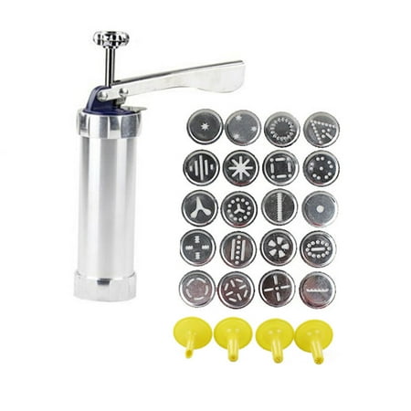 

Multifunctional Household Biscuit Sugarcraft Pastry Decorating Tool Set with Molds Moulds Nozzles 20 Pieces of Cookies