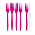 thumbnail image 2 of 155 Pcs Hot Pink Paper Dinnerware Set Birthday Party Supplies Decorations Set Serves 20 Guests Including Plates Napkins Cups Forks Spoons Knives,Tablecloth,Tableware Set for Party Decorations, 2 of 5