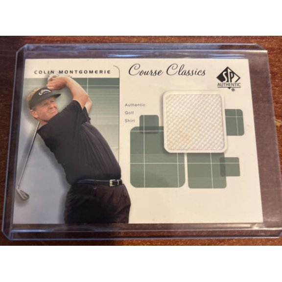 2002 SP Authentic - Course Classics Golf Shirts Colin Montgomerie #CC-CM Print Short