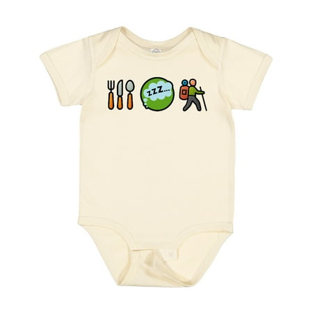 

Inktastic Hiking Eat Sleep Hike Gift Baby Boy or Baby Girl Bodysuit