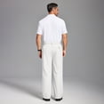 thumbnail image 6 of FEDTOSING Mens Cuffed Wide Leg Dress Pants Double Pleated Casual Work Slacks, 6 of 6