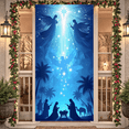 thumbnail image 3 of Religious Design Christmas Nativity Scene Decorative Banner for Holiday Event Indoor Decoration, 3 of 9