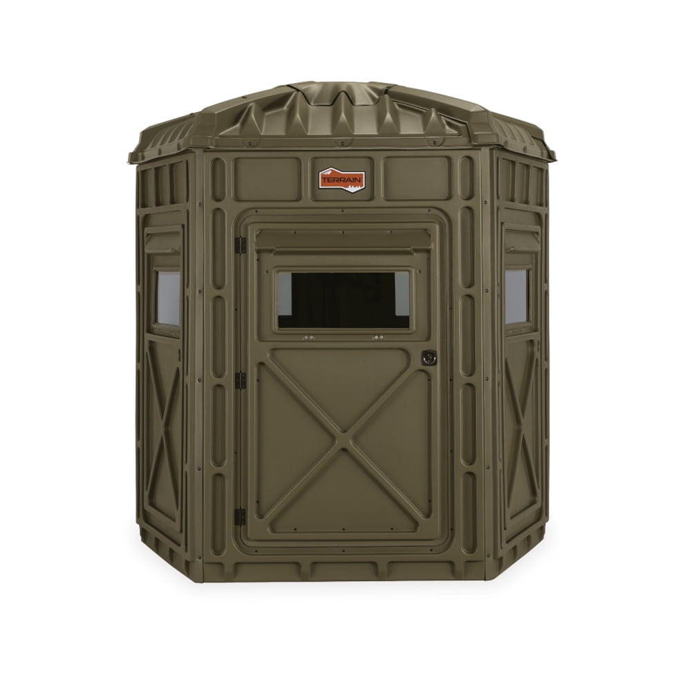 Terrain Range 5Sided Freestanding Hunting Blind, Olive