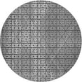thumbnail image 1 of Ahgly Company Machine Washable Indoor Round Transitional Gray Cloud Gray Area Rugs, 3' Round, 1 of 7