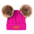 thumbnail image 5 of Staki Newborn Winter Hat Infant Baby Beanie with Bear Ear Cute Winter Hat for Toddler Boys Girls Soft Knitted Cap(Hot Pink,0-24 Months), 5 of 5