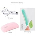 thumbnail image 7 of POINTERTECK 6W Nail Lamp Mini LED Light Nail Dryer UV Gel Folding Mouse Phototherapy Machine Portable Nail Lamp Tool White, 7 of 7
