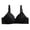 Black, variant on Ladies Fashion Thin Breathable Steel Ring Bra - Sexy Sagging Design, Nylon/Spandex, for All-Day Comfort - 36-42 Sizes