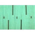 thumbnail image 1 of Ahgly Company Machine Washable Indoor Rectangle Abstract Turquoise Blue Contemporary Area Rugs, 5' x 7', 1 of 4