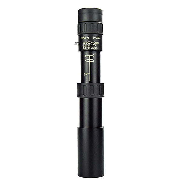 Telescopio con 4K 10-300X40mm Prisma para Senderismo Libre + Clip - 1pc de 1 pieza CUTICAT telescopio monocular