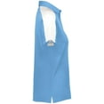 thumbnail image 5 of Augusta Sportswear B98134255 Womens Two-Tone Vital Polo T-Shirt, Columbia Blue & White - Large, 5 of 5
