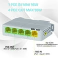 thumbnail image 3 of 5 Port Gigabit POE Extender 100/1000Mbps 90W 1in 4 Out POE Repeater Network VLAN TAPDRA Spare Part, 3 of 4