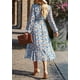 thumbnail image 2 of Vestido Maxi Bohemio Floral Azul de Manga Larga PRETTYGARDEN - Talla S, 2 of 7