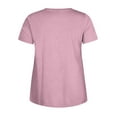 thumbnail image 4 of T-shirt à Manches Courtes à Col Rond pour Femmes Grande Taille, 4 of 7