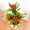 Orange, variant on Realistic Artificial Lotus Flower Plant With Pot Mini Plastic Decorative Flowers for Home Office Wedding Party Outdoor Decor 18Cm Height Purple