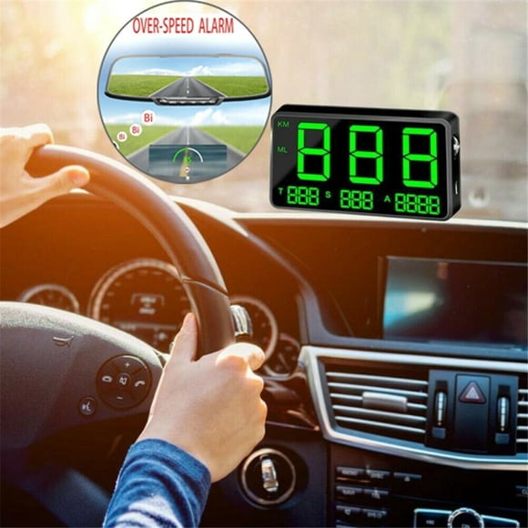 Digital GPS Speedometer HUD MPH / KM/h Overspeed Warning For Car Motorcycles