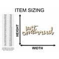 thumbnail image 2 of Just Married Sign Unfinished Wood Cutout Home Decor DIY Wedding 14" / 1/4", 2 of 3