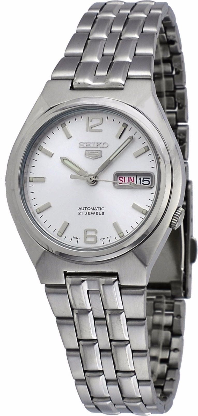 seiko day date silver