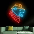 thumbnail image 3 of Handmadetneonsign Cowboy Opossum Neon Sign, Western Cowboy Wall Art Decor, Opossum House Wall Decor 65831, 3 of 5