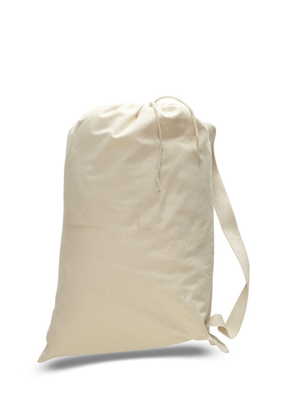 Heavy Canvas Wholesale Sturdy Laundry Bags w/ Shoulder Strap QLB