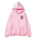thumbnail image 3 of Sudadera con capucha de manga larga con cremallera para mujer, suéter con estampado de Kurama, ropa de moda de gran tamaño, 3 of 3