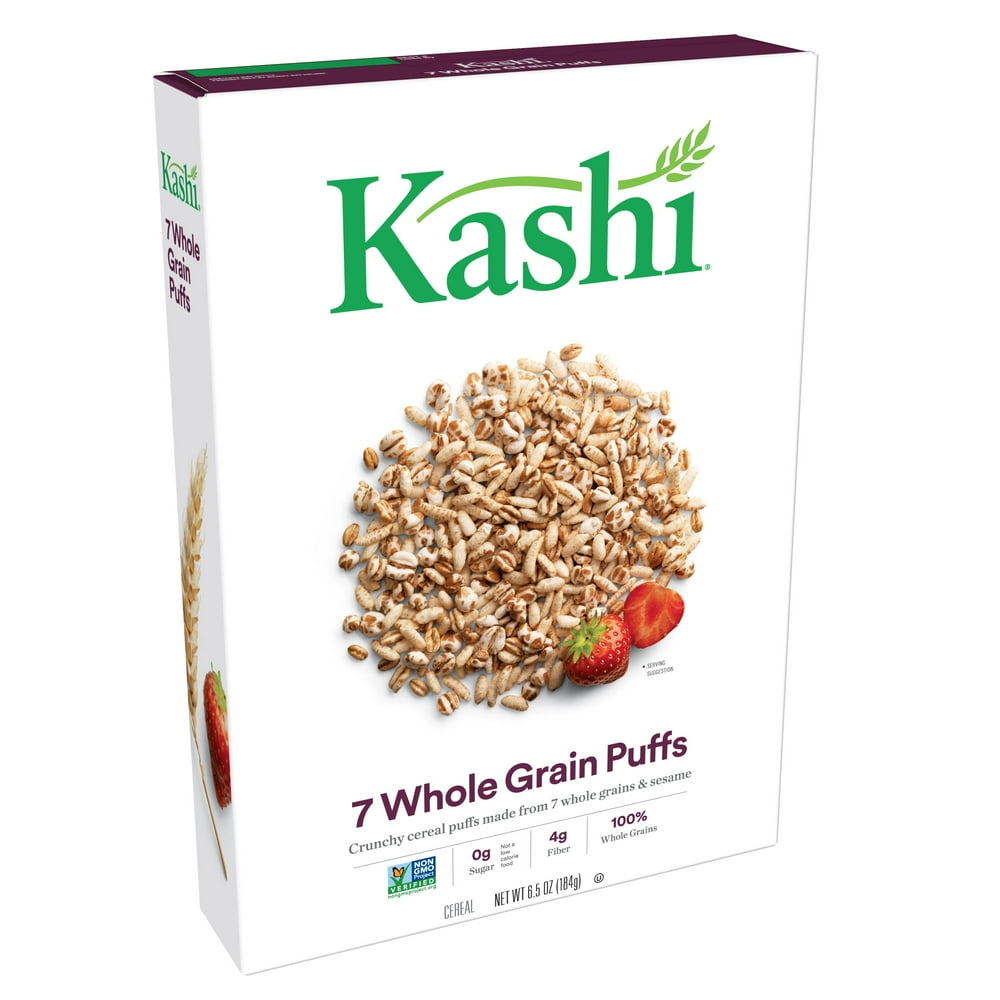 Kashi Breakfast Cereal, Vegan Protein, Fiber Cereal, 7 Whole Grain