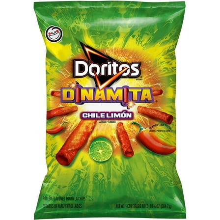 Doritos Dinamita Rolled Tortilla Chips Chile Limon 3 1/2 Oz
