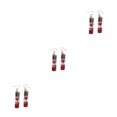 thumbnail image 4 of Qarigey 1 par de pendientes de gota para mujer, pendientes colgantes de botellas de cristal con flores a la moda, joyería para oreja de aniversario para Type1 NO1 Qarigey CBP308081, 4 of 6