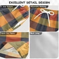 thumbnail image 4 of Autumn Color Plaid Pattern Swim Trunks Quick Dry Beach Pool Board Shorts Lightweight Stylish Print Sizes 2T to XL, 4 of 8