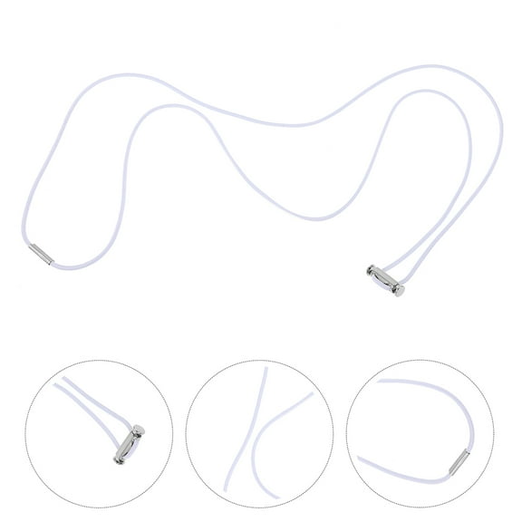 FELTECHELECTR Garbage Bag Ties Trash Can Bands White Rubber Band 4Pcs