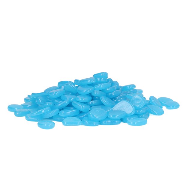 Luminous Stones, Glowing Pebbles Multipurpose For Garden Trails 200 / Bag Dark Blue