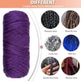 thumbnail image 5 of 2/4/8 Rolls Brazilian Wool Hair for Braiding Acrylic Hand Knitting Wool Yarn for Soft Locs Crochet Hair Jumbo Braids Twist Braiding Hair Extensions, 5 of 6