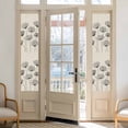 thumbnail image 2 of Farmhouse Dandelion Window Privacy Film, Spring Modern Country Flower Black Beige Static Cling UV Sun Blocking Heat Control Window Tint Day and Night, Non-Adhesive One Way Privacy Cover 17.7''x78.7'', 2 of 7