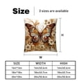 thumbnail image 5 of Butterfly Elegant Velvet Bed Pillow Covers Set - Decorative Pillows with Unique Patterns, Chair Pillow Covers - 16x16, 18x18, 20x20 inches for Any Occasion - Set of 2 Items, 5 of 6
