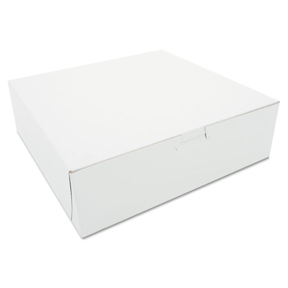 Tuck-Top Bakery Boxes 10 x 10 x 3, White, 200/Carton