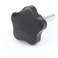 thumbnail image 2 of Unique Bargains M10 Threaded Plastic Star Head Clamping Screw On Knob Grip Black, 2 of 2