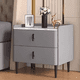 thumbnail image 3 of Mesita de noche nórdica moderna, cajones que ahorran espacio, mesita de noche de almacenamiento a la moda, tocador gris, muebles de dormitorio, 3 of 4