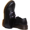 thumbnail image 4 of Dr Martens 1461 Iridescent Women's Lace Up Milled Nappa Leather Shoes In Black Size 6, 4 of 6