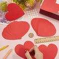 thumbnail image 3 of 50Pcs Red Heart Paper Cut Outs 4 Inch Valentine's Day Cutouts Heart Shaped Bulletin Board Cardstock with 50Pcs Round Double Sided Tape for DIY Crafts Projects Party Home Wall Decorations, 3 of 6