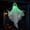 D, variant on Light-Up Green LED Hanging Decor, Ghost Fabric Ornament Halloween Front Door Tree Porch Night Decor
