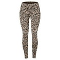 thumbnail image 4 of LxrBlank Womens Leggings High Waisted Leopard Print Tummy Control Stretchy Fashion Casual Soft Comfortable Solid Color Slim Fit Base Layer Pants Casual Pants for Women A Grey L, 4 of 6