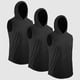 thumbnail image 1 of Paquete de 3 camisetas sin mangas para hombre con capucha, secado rápido, gimnasio, entrenamiento, f Abanopi Chaleco con capucha de los hombres, 1 of 7