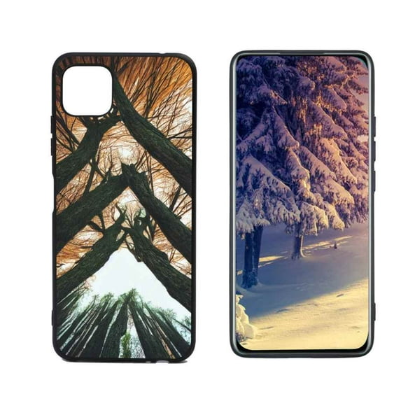 Compatible with Boost Mobile Celero 5G Phone Case, Wooden-Forest-296 Case Men Women, Flexible Silicone Shockproof Case for Boost Mobile Celero 5G